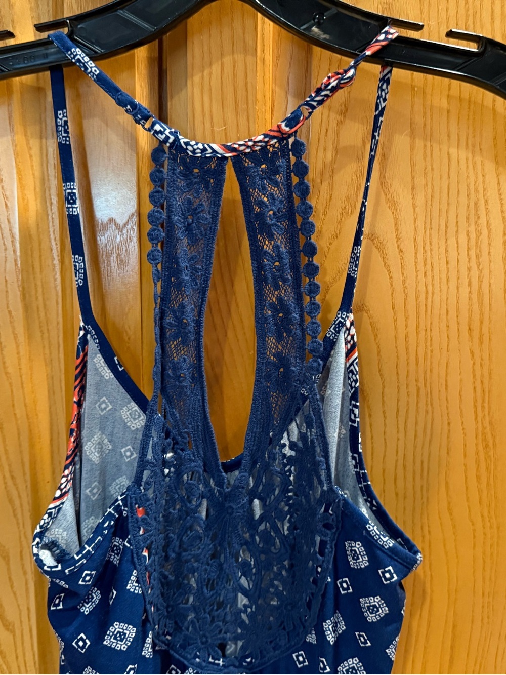 In Bloom by Jonquil Short Chemise Gown Halter Lace Trim Floral Size Small - Picture 6 of 7